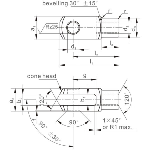 DIN71752 DIN ISO8140 CETOP Clevises