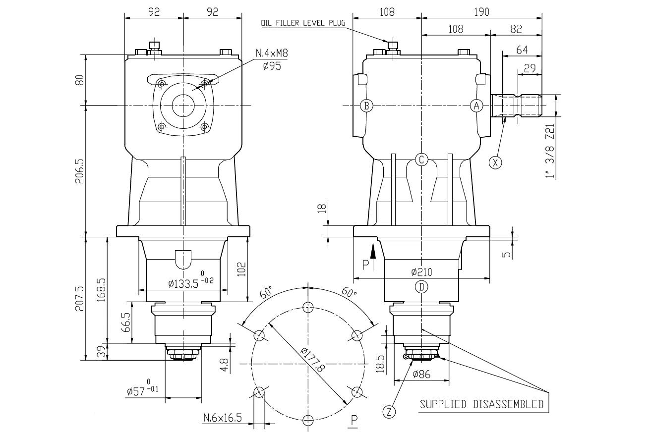 LF-149B Rotary Mowers Gearboxes