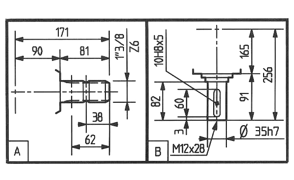 LF-151A rotary mower gearbox