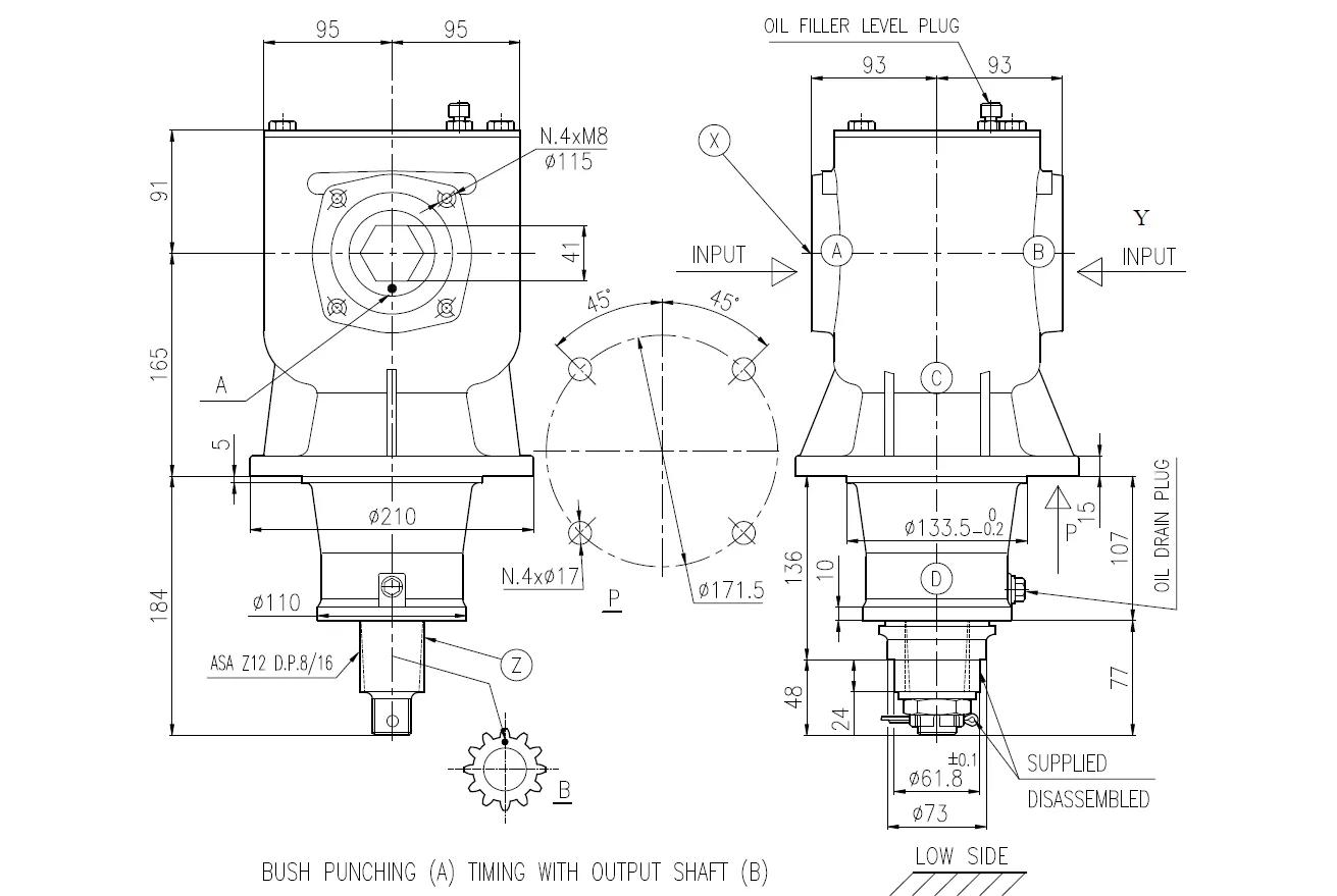 LF-199A Rotary Mowers Gearboxes