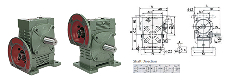 WDA WDS Series Worm Gear Reducer