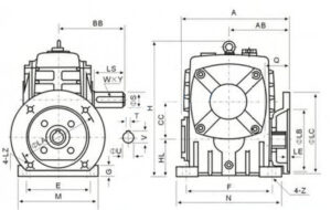 WPDA Series Worm Gearboxes