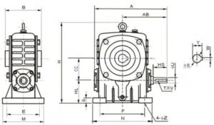 WPKA Series Worm Gearboxes