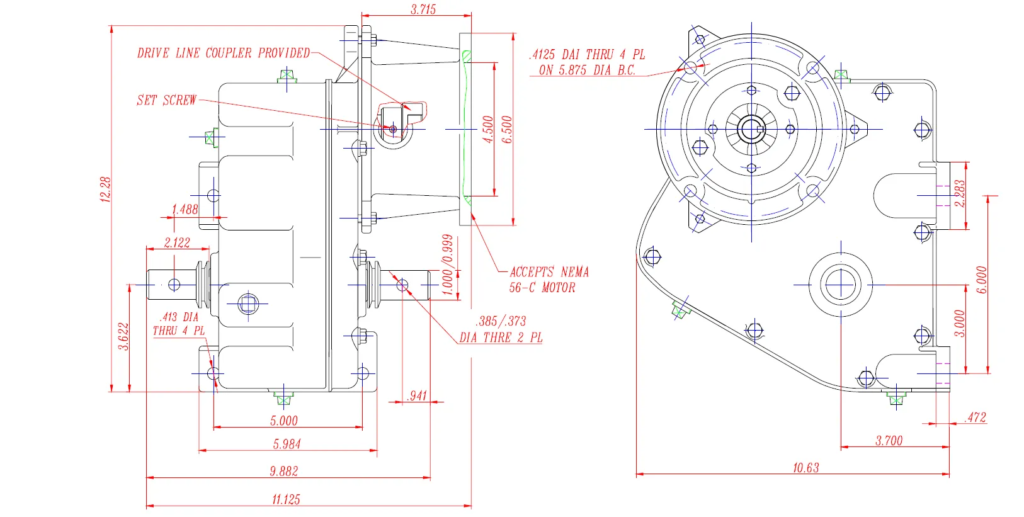 SYF-3 Series Irrigation Center-Drive Gearbox