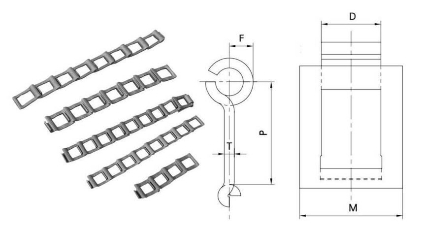 Steel detachable chain