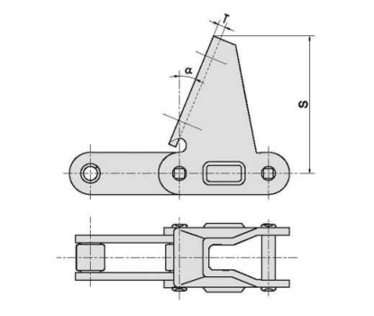 Agricultural roller chains attachments C30E CA550 CPE C2060H