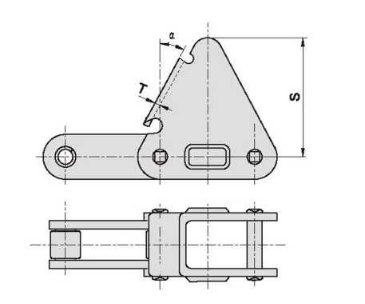 Agricultural roller chains attachments C30E CA550 CPE C2060H