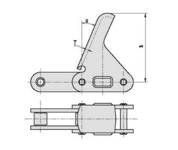 Agricultural roller chains attachments C6E