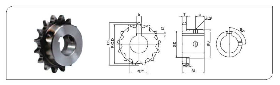 FB series Finished bore sprockets