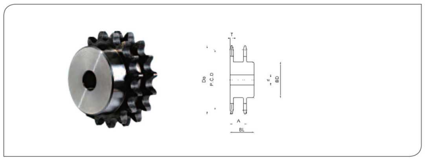 Speed-ratio sprockets