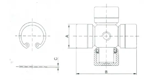 Cross Journal for the PTO drive shaft