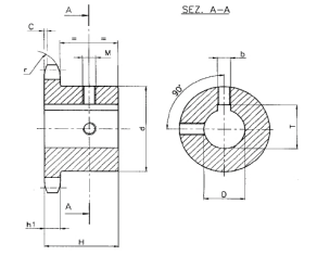 DIN finished bore sprockets