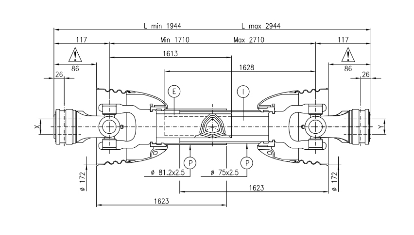 PTO drive shafts series T