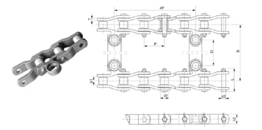 Paver chain SS40 SS40SL